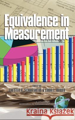 Equivalence in Measurement (Hc) Schriesheim, Chester 9781930608894 Information Age Publishing