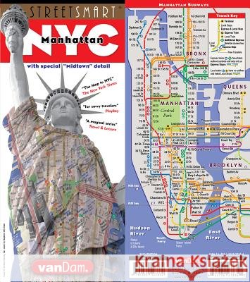 Streetsmart NYC Midtown Map by Vandam: Laminated pocket city street map of Manhattan w/ all attractions, museums, sights, hotels, Broadway ... Stephan Van Dam 9781932527834 Vandam, Inc