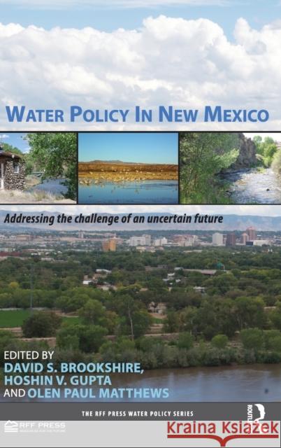 Water Policy in New Mexico: Addressing the Challenge of an Uncertain Future Brookshire, David 9781933115993 RFF Press Water Policy Series