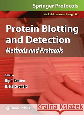 Protein Blotting and Detection: Methods and Protocols Kurien, Biji T. 9781934115732 Humana Press