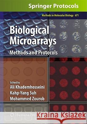 Biological Microarrays: Methods and Protocols Khademhosseini, Ali 9781934115954