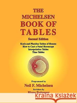 The Michelsen Book of Tables Neil F. Michelsen Rique Pottenger 9781934976128 ACS Publications