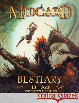 Midgard Bestiary (13th Age Compatible) Ash Law Wade Rockett 9781936781270 Kobold Press