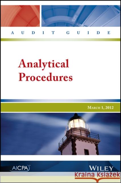 Audit Guide: Analytical Procedures AICPA 9781937350598 John Wiley & Sons Inc