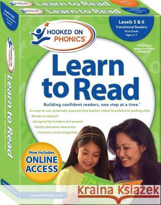 Hooked on Phonics Learn to Read - Levels 5&6 Complete, 3: Transitional Readers (First Grade Ages 6-7) Hooked on Phonics 9781940384207 Hooked on Phonics