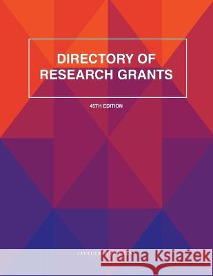 Directory of Research Grants Louis S. Schafer 9781940750491 Littleberry Press