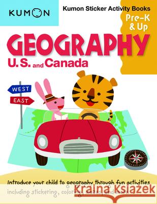 Kumon Sticker Activity Books: Geography U.S. and Canada Kumon 9781941082676 Kumon Publishing North America, Inc