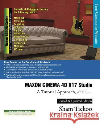 MAXON CINEMA 4D R17 Studio: A Tutorial Approach Technologies, Cadcim 9781942689270