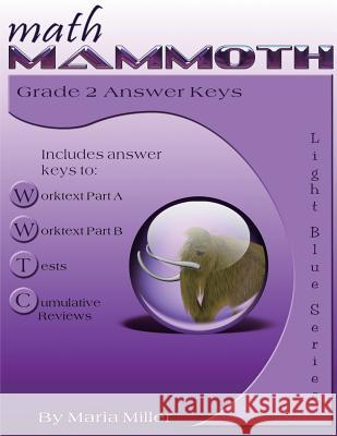 Math Mammoth Grade 2 Answer Keys Maria Miller 9781942715078 Math Mammoth