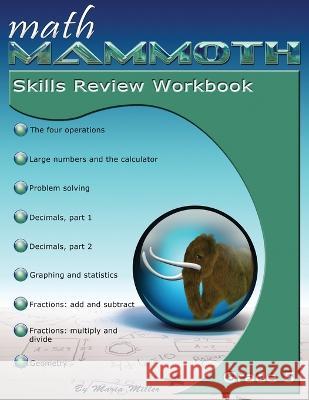 Math Mammoth Grade 5 Skills Review Workbook Maria Miller 9781942715702 Math Mammoth