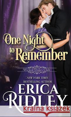One Night to Remember Erica Ridley 9781943794447