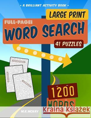 Large Print Word Search Puzzles M R McKay 9781944633189 Synchronista LLC
