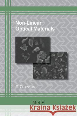 Non-Linear Optical Materials R. Saravanan 9781945291609