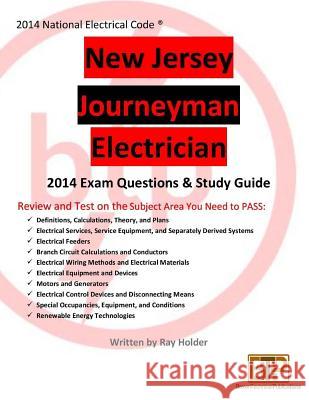 New Jersey 2014 Journeyman Electrician Study Guide Ray Holder 9781945660122 Brown Technical Publications Inc