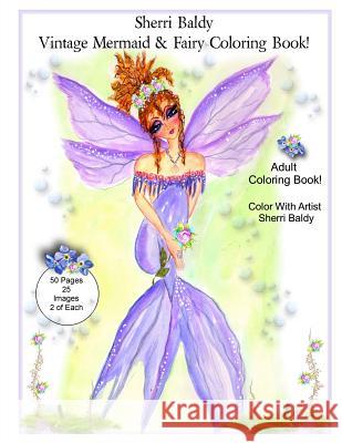 Sherri Baldy Vintage Mermaid and Fairy Coloring Book Sherri Ann Baldy 9781945731181 Sherri Baldy My-Besties
