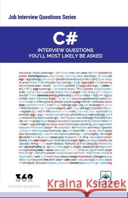 C# Interview Questions You'll Most Likely Be Asked Vibrant Publishers 9781946383082 Vibrant Publishers