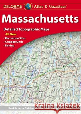 Delorme Massachusetts Atlas & Gazetteer 5e Rand McNally 9781946494313 Delorme Mapping Company