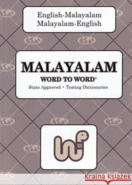 English-Malayalam & Malayalam-English Word-to-Word Dictionary C Sesma 9781946986610 Bilingual Dictionaries, Incorporated