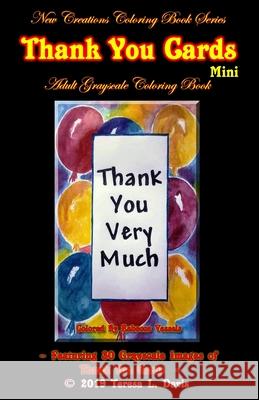 New Creations Coloring Book Series: Thank You Cards Mini Brad Davis Teresa Davis 9781947121829