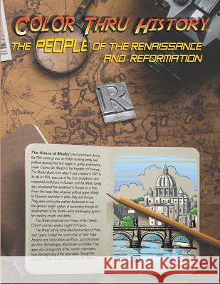 The People of the Renaissance and Reformation Learn & Color Books Faithe F Thomas  9781947482173 Learn & Color Books