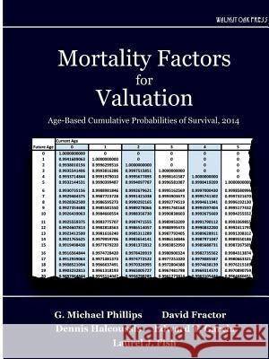 Mortality Factors for Valuation: Age-Based Cumulative Probabilities of Survival, 2014 David Fractor Dennis Halcoussis Edward T. Garcia 9781947572102 Walnut Oak Press