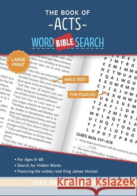 The Book of Acts: Bible Word Search (Large Print) Thebiblepeople 9781947935266 