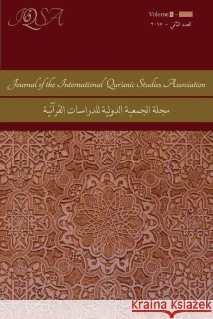 Journal of the International Qur'anic Studies Association Volume 6 (2021) Nicolai Sinai 9781948488594