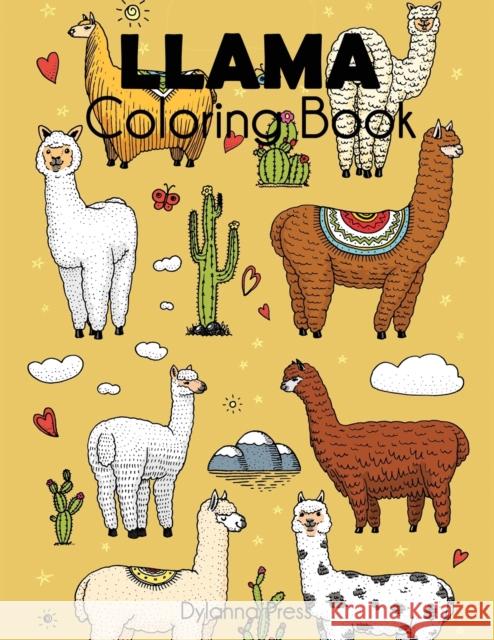 Llama Coloring Book Dylanna Press 9781949651874 Dylanna Publishing, Inc.