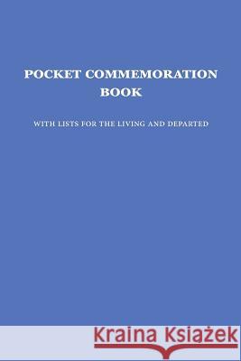 Pocket Commemoration Book Eastern Orthodox Church 9781950067497 Exaltation Press