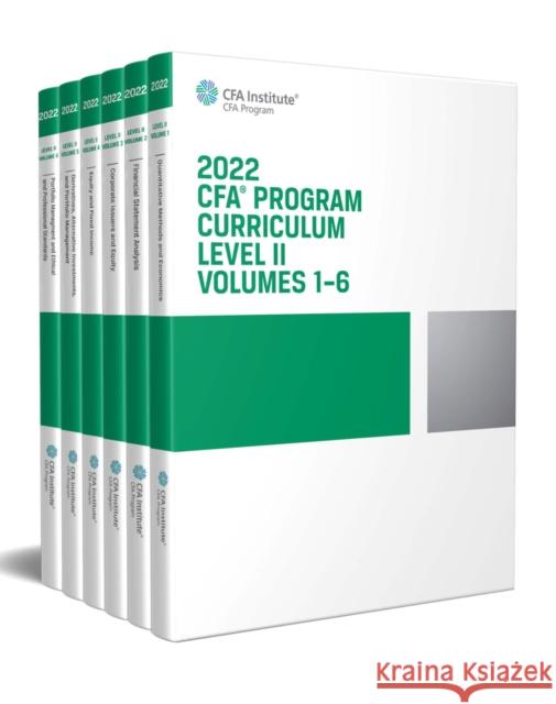 2021 CFA Program Curriculum Level II Box Set  Wiley 9781950157617 CFA Institute