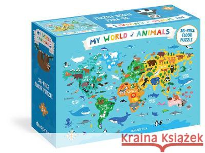 My World of Animals 36-Piece Floor Puzzle Nastja Holtfreter 9781950500758 Duopress