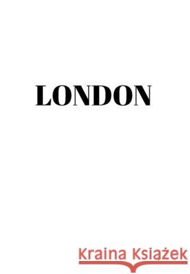 London: Hardcover White Decorative Book for Decorating Shelves, Coffee Tables, Home Decor, Stylish World Fashion Cities Design Murre Book Decor 9781951373139 Murre Book Decor