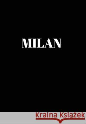 Milan: Hardcover Black Decorative Book for Decorating Shelves, Coffee Tables, Home Decor, Stylish World Fashion Cities Design Murre Book Decor 9781951373146 Murre Book Decor