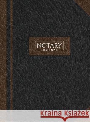 Notary Journal: Hardbound Record Book Logbook for Notarial Acts, 390 Entries, 8.5