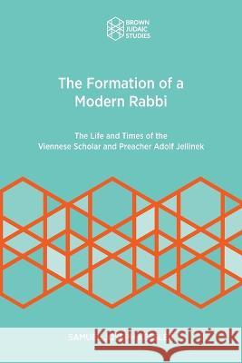 The Formation of a Modern Rabbi: The Life and Times of the Viennese Scholar and Preacher Adolf Jellinek Samuel Joseph Kessler 9781951498917 Brown Judaic Studies