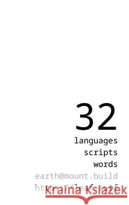 32 Languages, 32 Words: 32 Scripts Mount Build 9781951702632