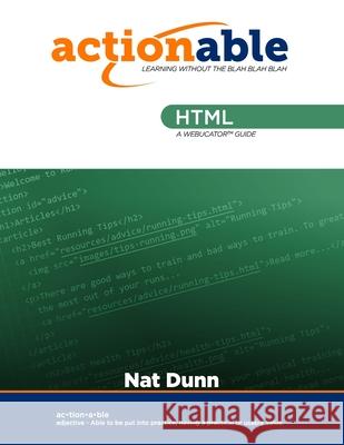 HTML Dave Dunn Nat Dunn 9781951959005 Webucator