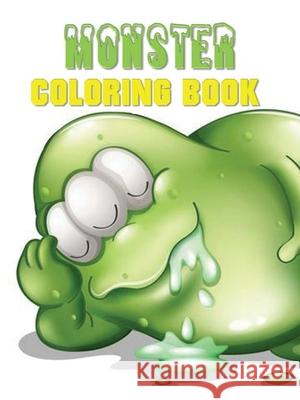 Monster Coloring Book Blue Digital Medi 9781952524370 S.S. Publishing