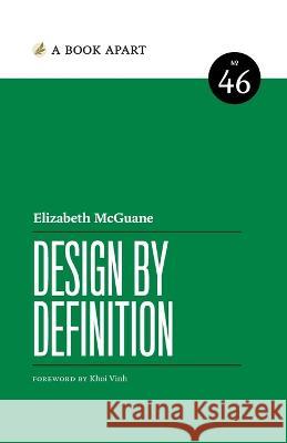 Design by Definition Elizabeth McGuane   9781952616570 Book Apart