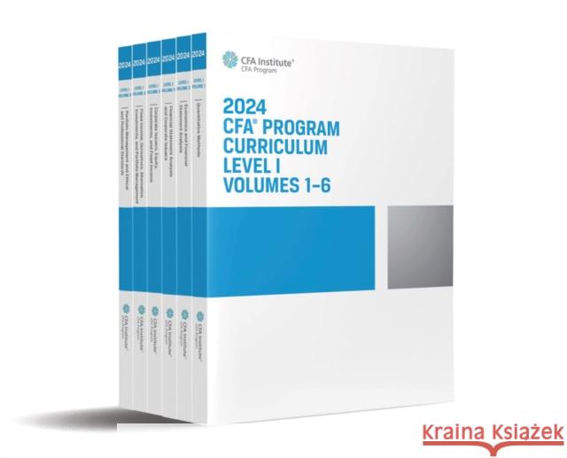 2024 CFA Program Curriculum Level I Box Set  CFA Institute 9781953337672 CFA Institute