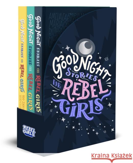 Good Night Stories for Rebel Girls 3-Book Gift Set Elena Favilli Francesca Cavallo Rebel Girls 9781953424129 Rebel Girls