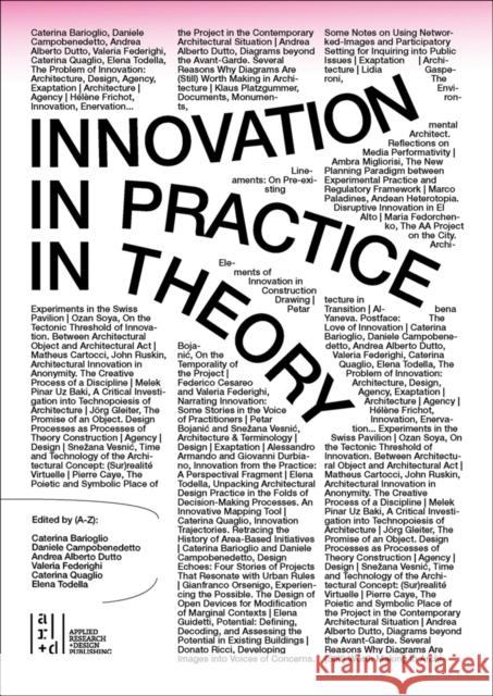 Innovation in Practice (in Theory) Caterina Barioglio 9781954081550