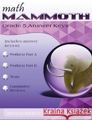 Math Mammoth Grade 5 Answer Keys Maria Miller 9781954358263 Math Mammoth