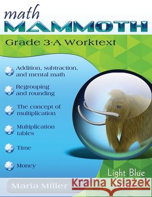 Math Mammoth Grade 3-A Worktext Maria Miller 9781954358652 Math Mammoth