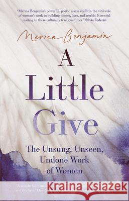 A Little Give: The Unsung, Unseen, Undone Work of Women Marina Benjamin 9781957363455 Scribe Us