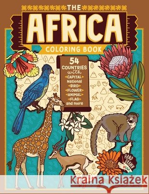 The Africa Coloring Book Jen Racine 9781958048788 Eclectic Esquire Media, LLC