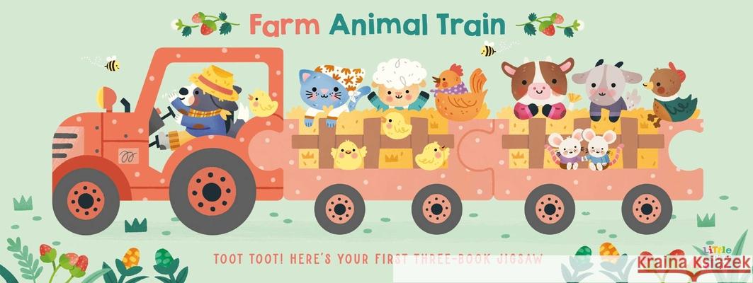Animal Train - Farm Little Genius Books 9781960107503 Little Genius Books