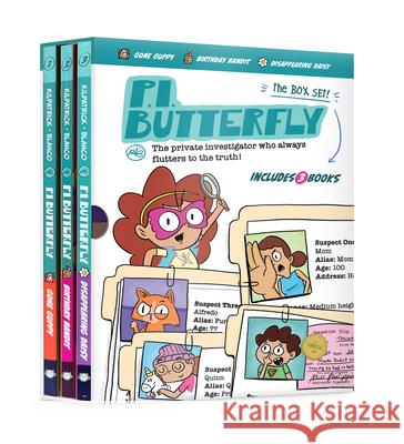 P.I. Butterfly Box Set (Gone Guppy, Birthday Bandit, Disappearing Daisy) for Curious Kids Ages 6-11, Interactive Kids Mystery Early Graphic Novel Gift Karen Kilpatrick Germ?n Blanco 9781962447454