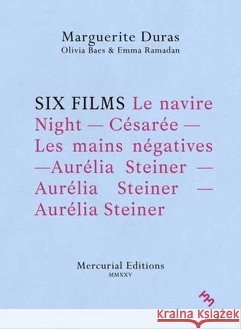 Six Films Olivia Baes 9781965874202 Inpatient Press