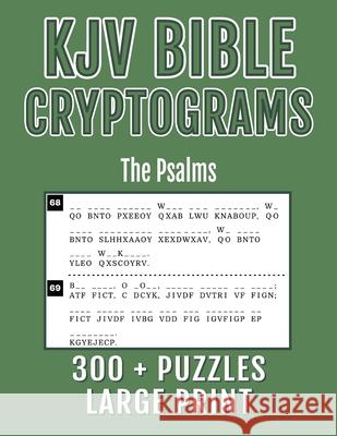KJV Bible Cryptograms Large Print: The Psalms Good And Right Publishing 9781968358075 Good and Right Publishing